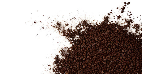 Naklejka premium coffee beans background