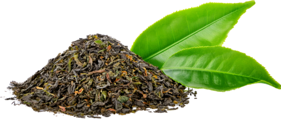 Aromatic Loose Leaf Black Tea with Fresh Green Tea Leaves
