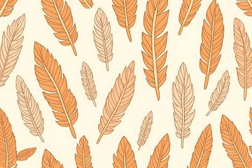 seamless pattern with feather