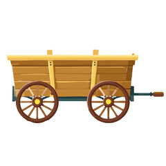 Fototapeta premium old wooden cart