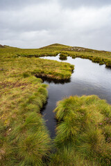 Naklejka premium paesaggio delle colline delle Highland, Scozia