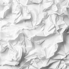 Obraz premium Textured White Crumpled Paper Background