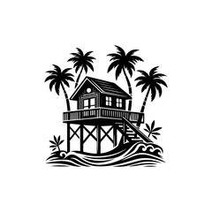 Obraz premium Beach House Paradise