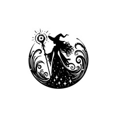 Mystical Witch Silhouette