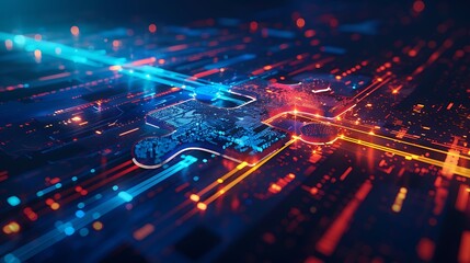 Obraz premium abstract technology background