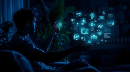 AI Powered Smart Home Control System with Virtual Assistant Interface