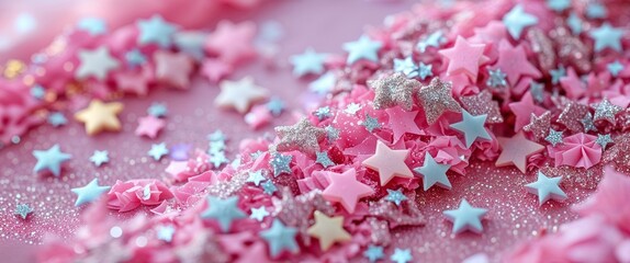 elegant pink theme pastel glitter stars abstract background concept backdrop illustration cartoon