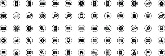 Management set of web icons in linear style. Project management icons for web and mobile app. Business, organisation management, planning, project, startup, marketing, teamwork. Vector illustration