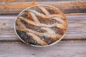 Pastiera Napoletana  is a traditional Italian dessert prepared for Easter festivity in Naples Campania region Italy