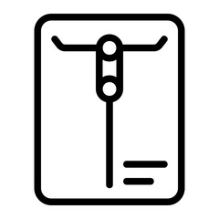 dossier line icon