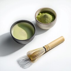 Japanese Matcha Tea Ceremony Bowl Whisk Powder