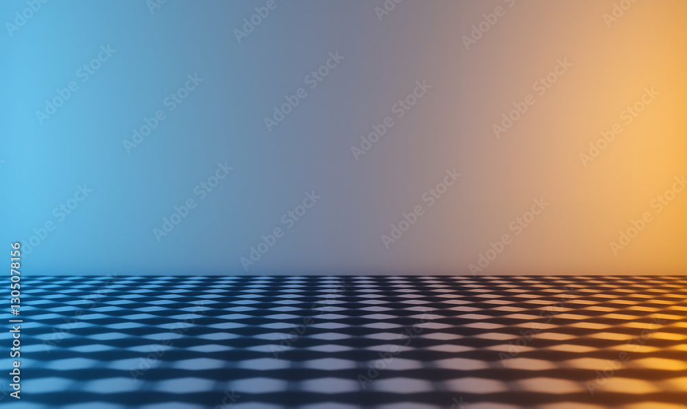 Poster checkerboard pattern graphic design with background pattern. abstract checkerboard pattern creates a