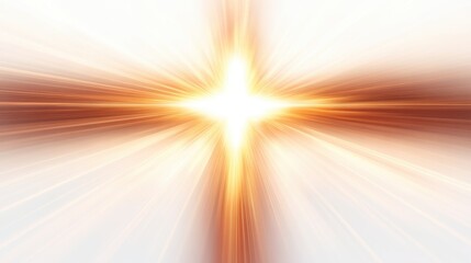 Radiant light shining through a cross, warm glowing hues, symbolizes hope and faith, perfect for spiritual themes or reflections.