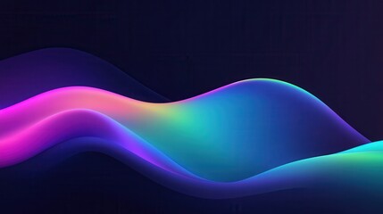 Vibrant abstract waves, colorful flowing shapes in a digital space, perfect for backgrounds and modern design projects.