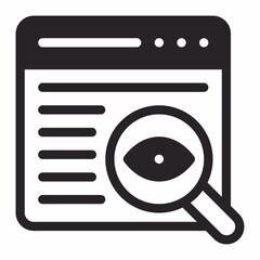 vector illustration of a magnifying glass