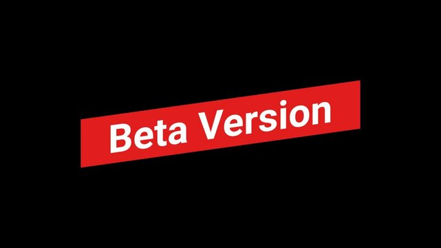 Beta version Red Banner Animation