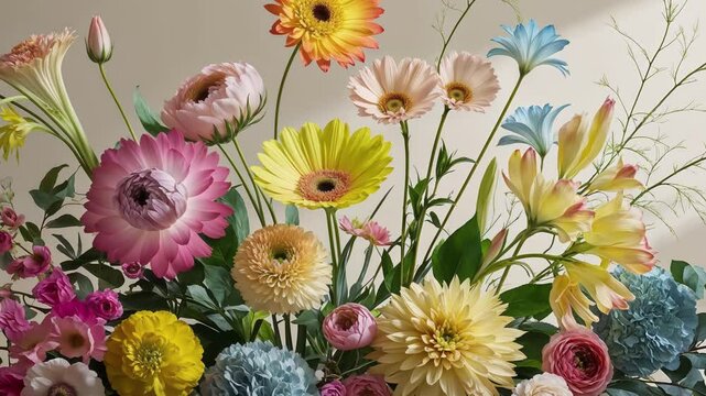 Flowers bouquet bloom yellow colorful plants aesthetic beautiful floral