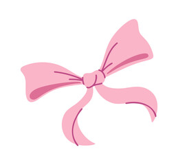 Soft satin bow knotted ribbon