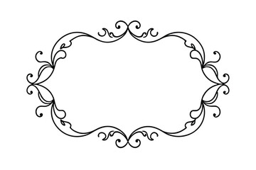 decorative frame with floral ornament