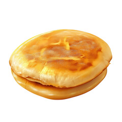 Golden, Crispy Flatbread: Close-up shot of a perfectly baked, golden-brown flatbread, showcasing its irresistible textures and inviting warmth.