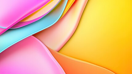 Fototapeta premium A neon-style gradient background blending electric yellow into vivid orange, creating a dynamic and eye-catching effect.
