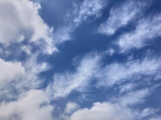 blue sky with clouds