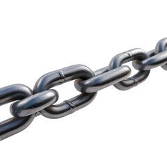 Obraz premium Close-up studio photography of minimalist industrial chain link detail