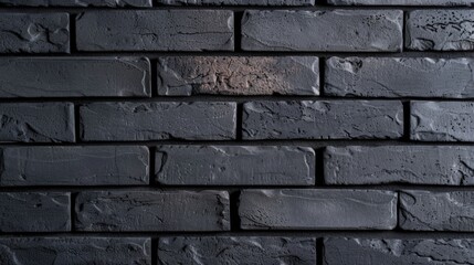 Obraz premium Textured dark brick wall with subtle highlights