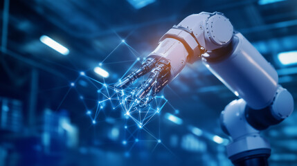 A Stunning Robotic Arm in Action: Precision and Innovation in Modern Manufacturing