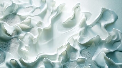 Obraz premium Creamy White Texture Abstract Swirls Background Soft Light