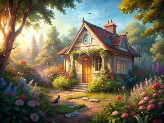 Charming Garden House, Candid Summer Day Photography