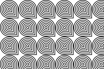 Modern seamless pattern with half-circle elements arranged in a structured, alternating layout. Great for textiles, packaging, wallpapers, and branding. High quality vector design.