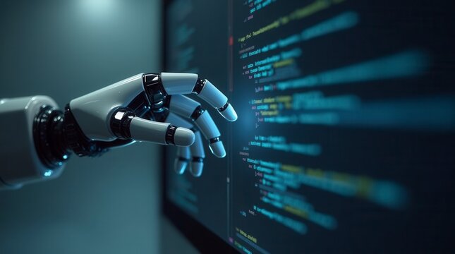 Innovative Robot Hand Reaching Towards Code Display in Dark Lab