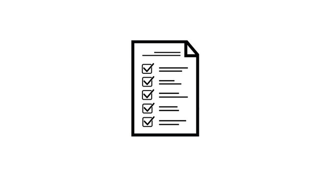 Business productivity checklist and filling survey form.Fast checklist and clipboard task management on white background.

