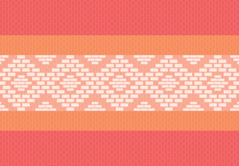 fondo textil mexicano de rombo tejido sobre fondo color durazno, vector