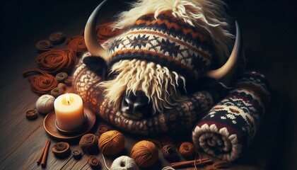 Yak Wool Warm and durable commonly used in cold weather gear