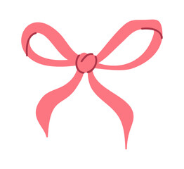 Knotted ribbon string bow decoration