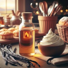 The scent of vanilla extract