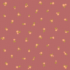retro little  floral seamless pattern . old fashion wallpaper ,cozy fabric  for baby or child. halftone texture elements 