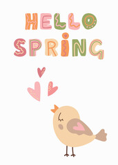 Happy Easter in green pink and beige colors 16