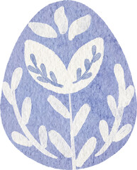 Painted Easter Egg Watercolor illustration