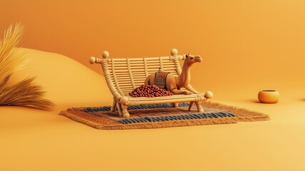 Clean and creative Ramadan concept, Muslim celebration, Eid al-Fitr card design