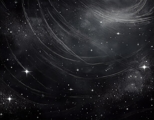 Obraz premium dark scratched texture with white dust and stars