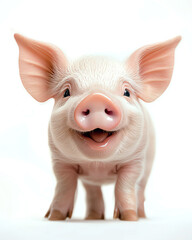 Naklejka premium cute piglet, AI generated