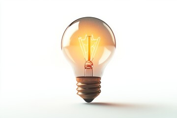 Glowing Vintage Edison Light Bulb Ideas Innovation Inspiration Concept