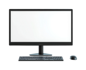 Designing creative spaces with lcd displays isolated on transparent background png