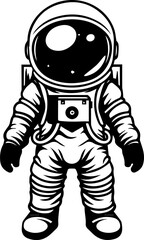 Astronaut vector simple illustration design