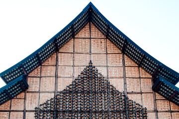 Beautiful of The architecture of meditation hall in Chern Tawan international meditation center, Chiang Rai, Thailand.