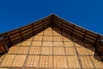 Beautiful of The architecture of meditation hall in Chern Tawan international meditation center, Chiang Rai, Thailand.