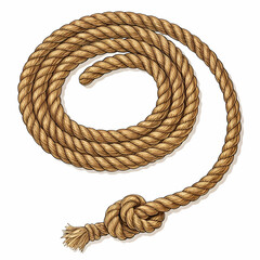 Rope on a transparent background.